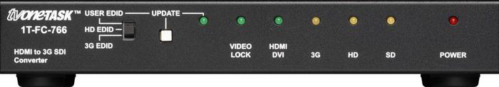 TV One HDMI to 3G SDI Extender Converter, 1 x HDMI 1.3 In, 2x 3G/HD/SD-SDI Out, Analog Stereo Out, 225MHz, HDCP, 300m Max - W125448402
