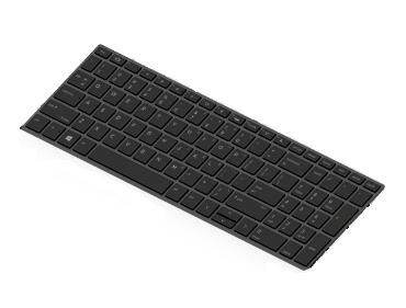 HP Keyboard (UK English), Black - W124593197