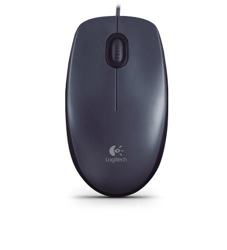 Logitech Mouse M100, USB Type-A, Black - W124538863