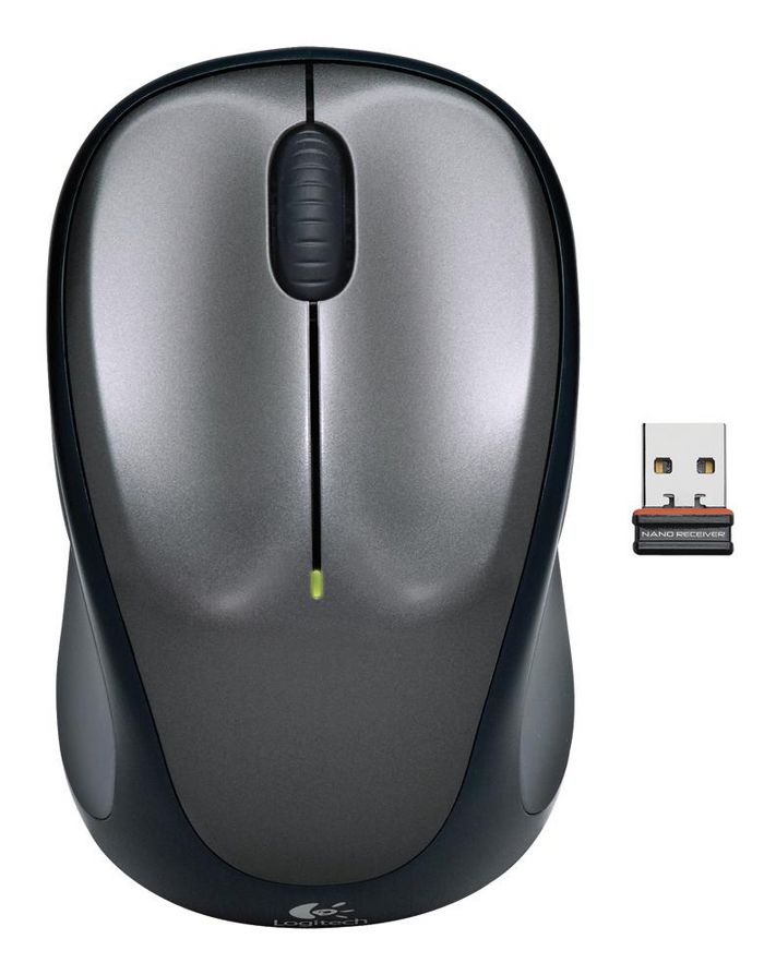 Logitech M235 wireless mouse dark grey - W124538864