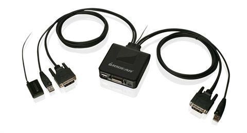 IOGEAR 2-Port USB DVI Cable KVM Switch - W124455160