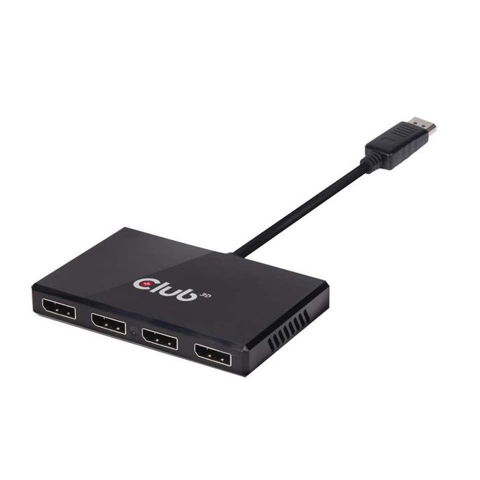 Club3D Multi Stream Transport (MST) Hub DisplayPort™ 1.2 Quad Monitor USB Powered - W124947992