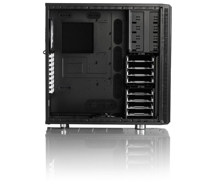 Fractal Design Full Tower, ATX / Micro ATX / Mini ATX / E-ATX / XL-ATX, 4x 5.25" bays, 8x 3.5" HDD trays, 9x expansion slots, 7x Fan positions (3 fans included), 2x USB2.0, 2x USB3.0, Audio in/out, Black Pear - W125149964