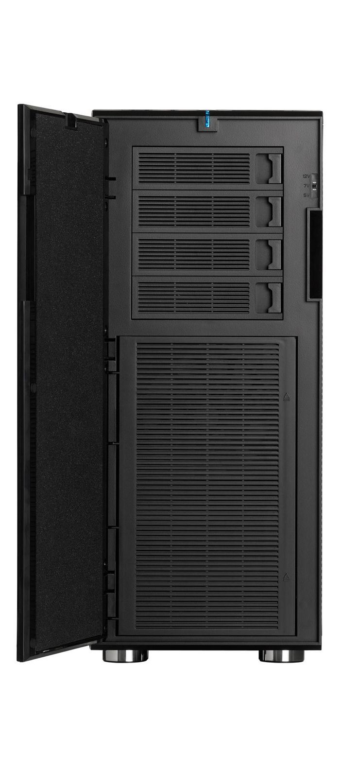 Fractal Design Full Tower, ATX / Micro ATX / Mini ATX / E-ATX / XL-ATX, 4x 5.25" bays, 8x 3.5" HDD trays, 9x expansion slots, 7x Fan positions (3 fans included), 2x USB2.0, 2x USB3.0, Audio in/out, Black Pear - W125149964