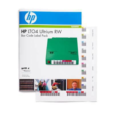 Hewlett Packard Enterprise Q2009A, LTO4 Ultrium RW Bar Code Label Pack - W124469690
