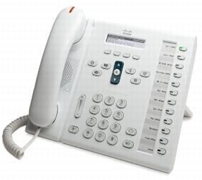 Cisco Unified IP Phone 6961, White, Standard Handset - W125147311
