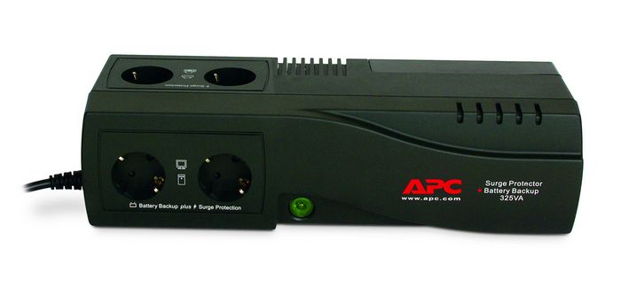 APC SurgeArrest + Battery Backup - 325VA, 230V, EN 50091-1 , EN 50091-2, 185W - W125182307