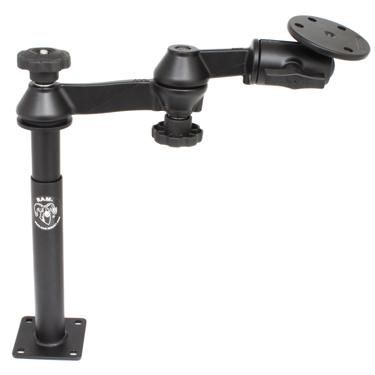 RAM Mounts RAM Tele-Pole with 8" & 9" Poles, Double Swing Arms & Round Plate - W124870274
