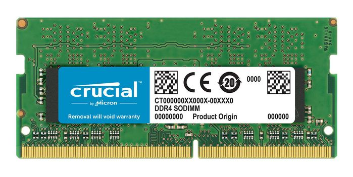 Crucial 16GB, DDR4, 2400 MHz, 1.2V - W125337720