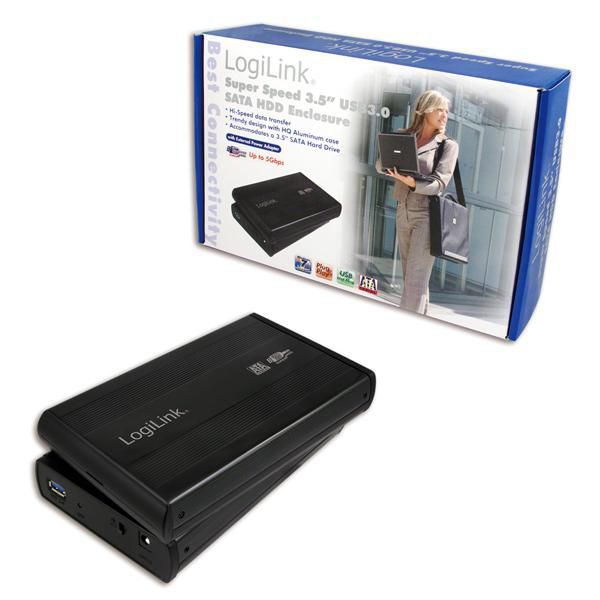LogiLink External HardDisk enclosure 3.5 Inch S-ATA USB 3.0 Alu - W124576947