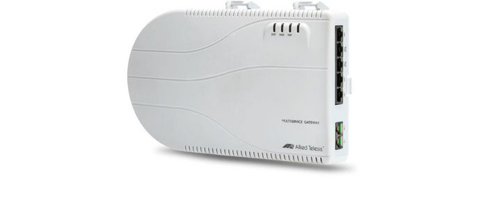 Allied Telesis FTTH, 1 x SFP WAN socket, 3 x 10/100/1000T, 2 x 10/100TX, 1 x USB host, 1 x USB slave, SFP P015, AC EU - W125045253