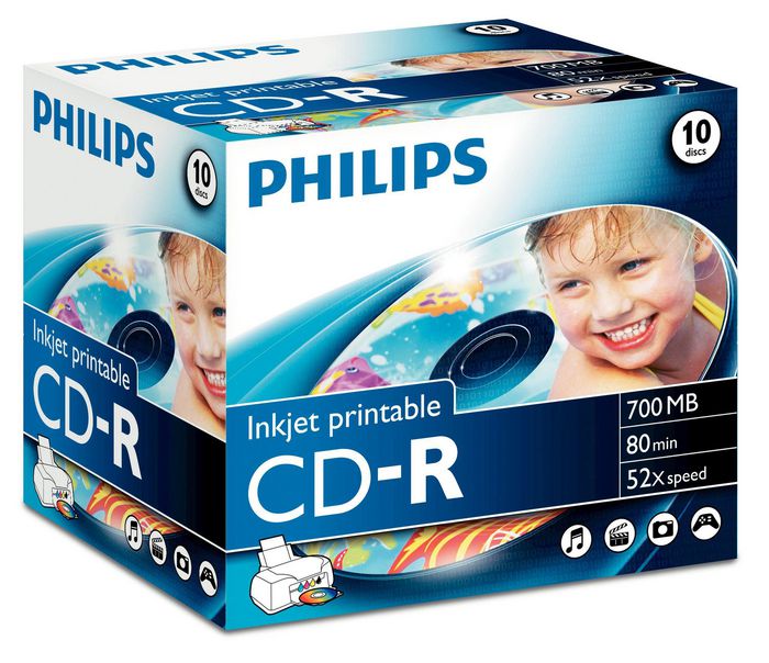 Philips Inventor of CD and DVD technologies. 700MB/80min 52x.  - W125359515
