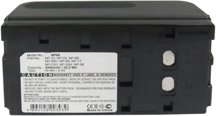CoreParts Battery for HP Printer 25.20Wh Ni-Mh 6V 4200mAh Black, DeskJet 340, DeskJet 350, DESKWRITER 310, DESKWRITER 320, DESKWRITER 340 - W124862698
