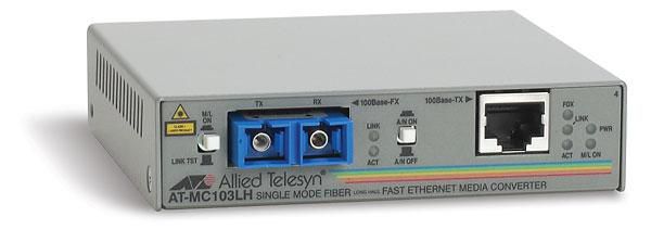 Allied Telesis 100TX to 100FX (SC) standalone media converter - W124745579
