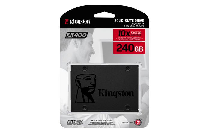 Kingston 240GB, 2.5", TLC NAND, SATA 3.0, 100.0 x 69.9 x 7.0mm - W124874259