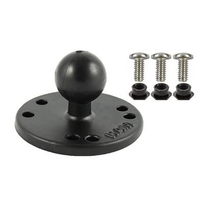 RAM Mounts RAM Round Plate with Ball & Mounting Hardware for Garmin GPSMAP + More - W124770321