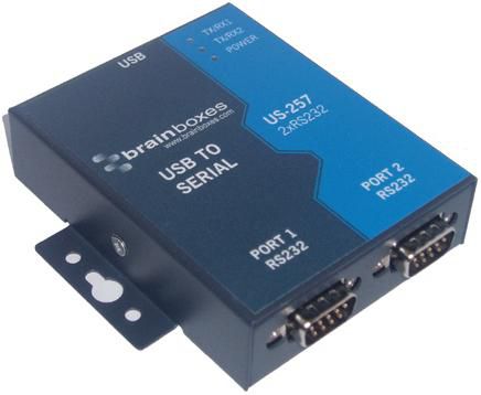 Brainboxes 2 Port RS232 USB to Serial adapter - W125176661
