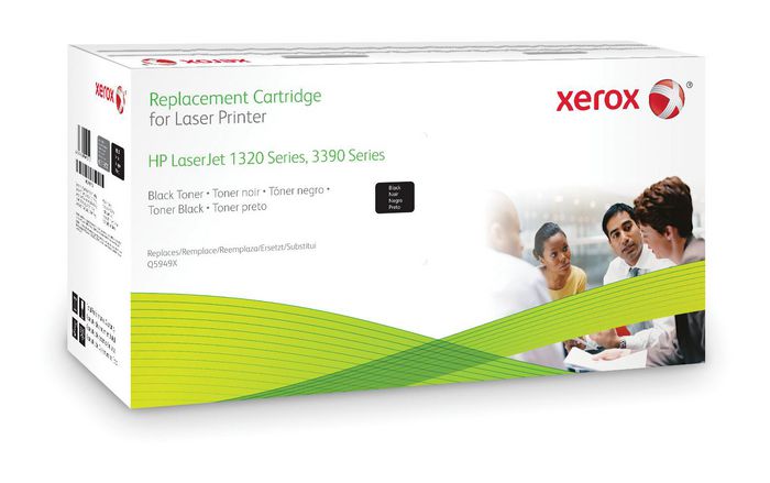 Xerox Black toner cartridge. Equivalent to HP Q5949X. Compatible with HP LaserJet 1320 - W124494065