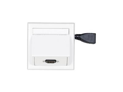 Vivolink Wall Connection Box HDMI inc Thorsmann wall box, White - W124778490