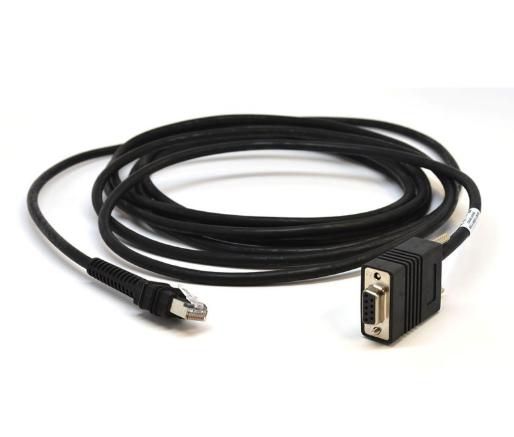 Zebra CBA-R21-S15PAR - RS232: DB9 Female connector, 15ft. (4.6m) straight, TXD ON 2 (requires 12V power supply) - W124947403