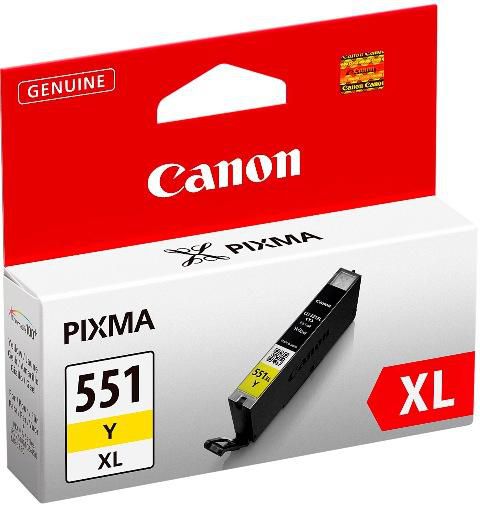 Canon CLI-551XL Y Yellow ink cartridge, with security - W124988360