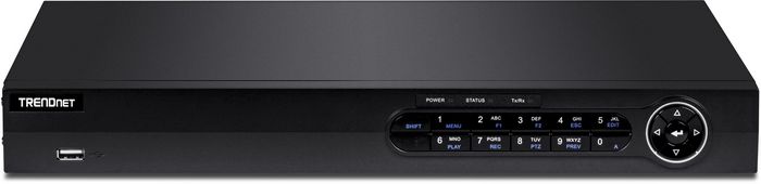 TRENDnet TV-NVR416, 16 channel, 2x 3.5" SATA HDD, 2x USB 2.0, 8x 10/100 PoE+, HDMI, VGA, 380 x 310 x 45mm, 3.3 Kg - W124776250