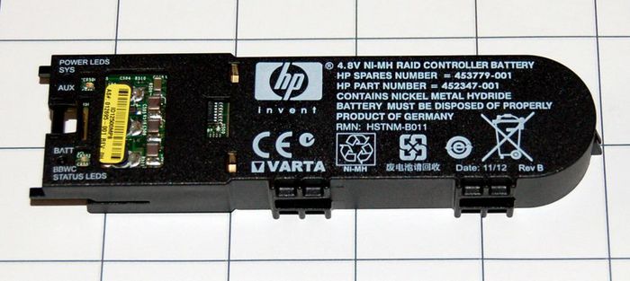 Hewlett Packard Enterprise Smart Array P700m battery - 4.8VAC, low profile - W125331338