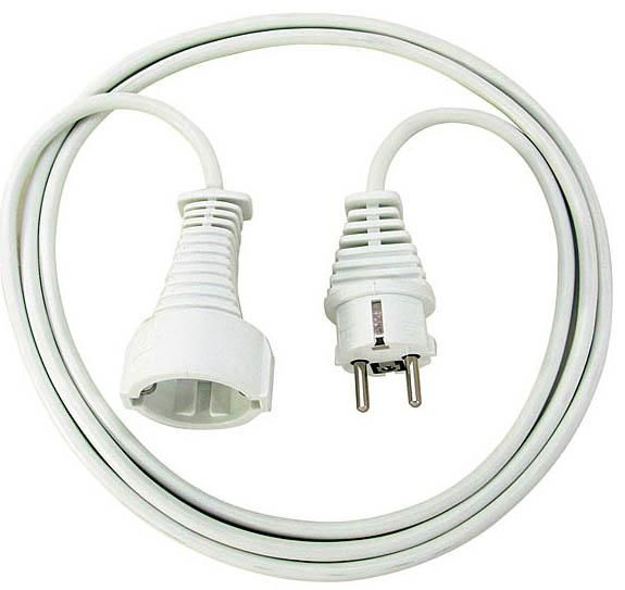 Brennenstuhl Cable length: 3 m, Connector gender: Male/Female, Cable colour: White - W124498679