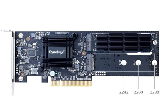 Synology M2D18, PCIe 2.0 x8, 2x M.2 SSD, PCIe NVMe / SATA - W125293194