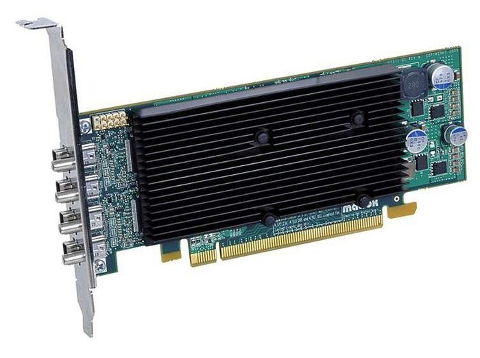 Matrox The Matrox M9148 LP PCIe x16 QuadHead graphics card renders pristine image quality on up to four DisplayPort monitors at resolutions up to 2560 x 1600 per output for an exceptional multi-monitor user experience. - W125085740