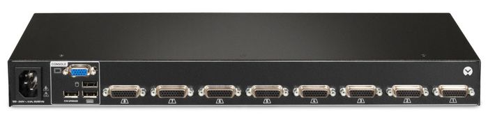 Vertiv 1x8 KVM switch with USB, w/OSD, push (touch) button switching, keystroke switching, cascade support, internal power supply - W124585595