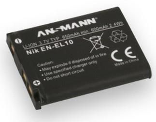 ANSMANN Replacement battery Nikon, Li-Ion, 650mAh, 3.7V - W125340184