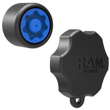 RAM Mounts RAM Mixed Combination Pin-Lock Security Knob and Key Knob for 1" Diameter B Size Arms - W124686340