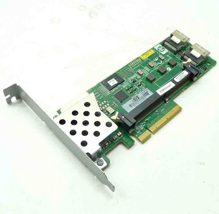 Hewlett Packard Enterprise Smart Array P410 controller board - PCIe x8 SAS controller - Has two internal x4 mini-SAS ports - For up to 6Gb/sec transfer rate SAS and up to 3Gb/sec transfer rate SATA - Does not include memory or backup power - W125304104EXC