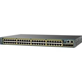 Cisco 48 x Fast Ethernet, RJ-45, 370W, 88 Gbps, 64MB Flash, 4 x SFP, PoE, Black - W125278120