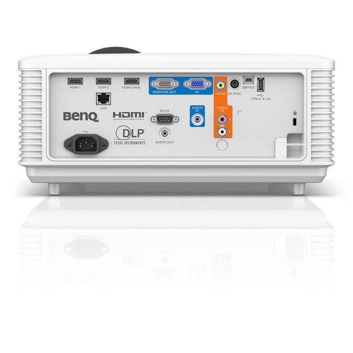 BenQ LU785, 1920x1200, 6000 lm, DLP 0.67", RMS 2x 5W, VGA, HDMI, 3.5mm, USB, RS-232, LAN, 100-240V AC, 360x164x453 mm - W125474083
