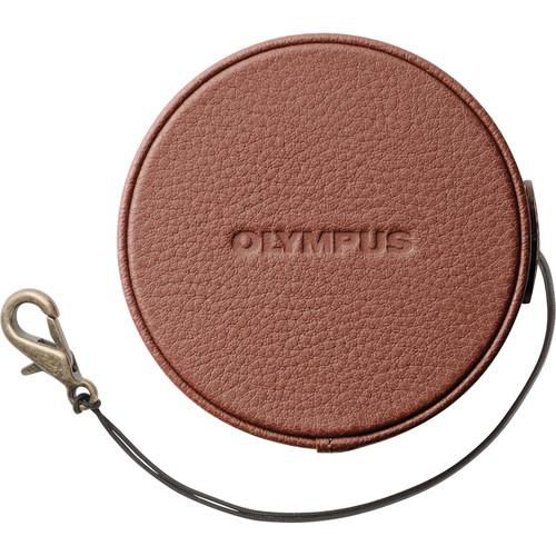 Olympus LC-60.5GL - Genuine Leather Lens Cover for 14-42mm f/3.5-5.6 EZ, Brown - W125395320