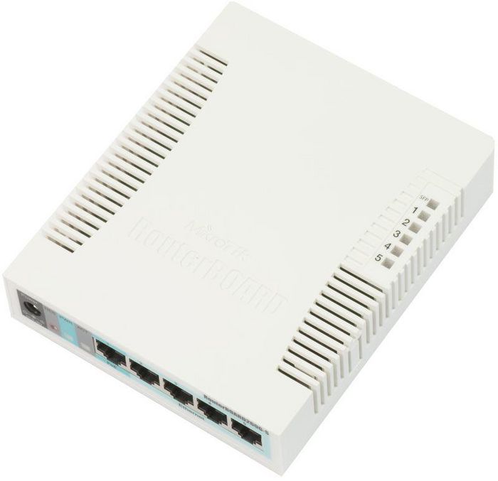 MikroTik 5 x Ethernet, PoE in, SFP ports, 6 W, 6 - 31 V, 212 g, MikroTik SwOS - W124882498