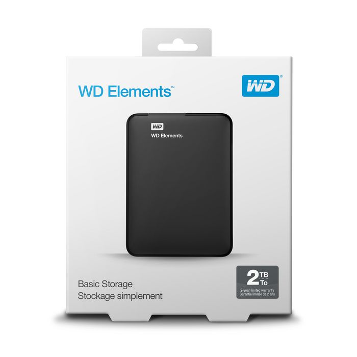 Western Digital 2 TB, 2.5", USB 3.0 Micro-B, 230g - W125178039