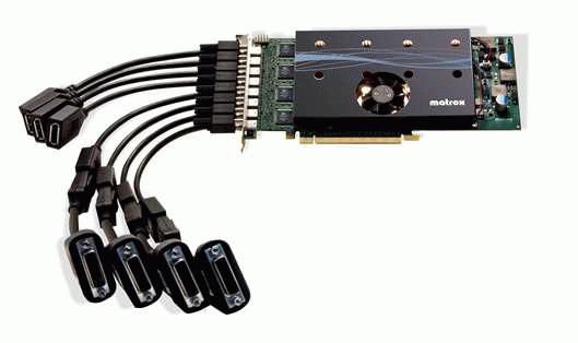 Matrox M9188, PCIe x16, 2048MB, 8 x Mini DisplayPort, DVI SL, 2560x1600/1920x1200 - W124985927