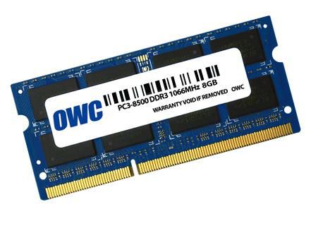 OWC 8GB, PC8500, DDR3, 1066MHz, 204-pin - W124966898