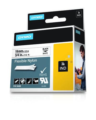 DYMO IND Flexible Nylon, 19mm x 3.5m - W125203607