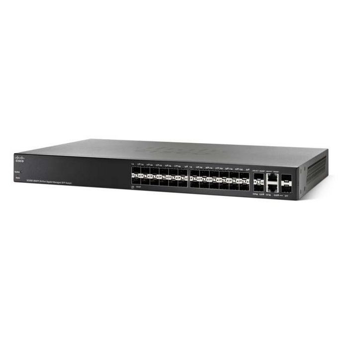 Cisco SB 24 SFP Gigabit slots, 2 Gigabit copper/SFP combo, 56Gbps, 2.7kg - W125829340