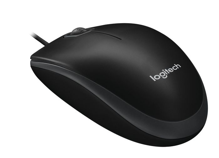 Logitech B100 Optical USB Mouse for Business, USB Type-A, Black - W125337236