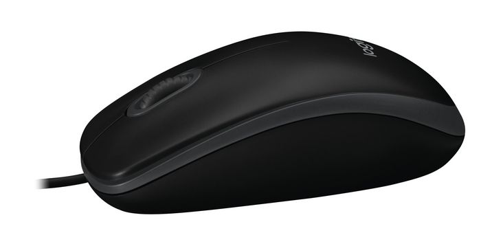 Logitech B100 Optical USB Mouse for Business, USB Type-A, Black - W125337236