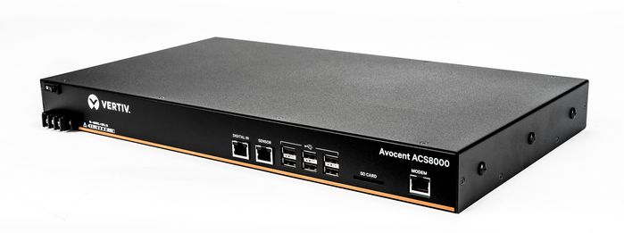 Vertiv Serveur de console Vertiv Avocent ACS8000 32 ports avec double alimentation CC et modem analogique - W125244440