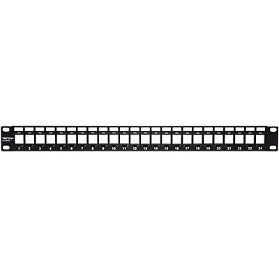 TRENDnet 24-Port Blank Keystone 1U Patch Panel - W124692294