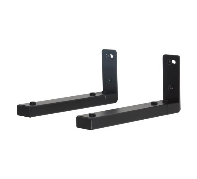 B-Tech Centre Speaker Wall Mount with Adjustable Arms, max 15 kg, 180 - 290 mm, Black - W125288785