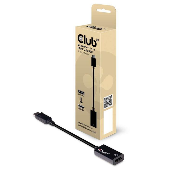 Club3D DisplayPort 1.4 to HDMI 2.0b HDR Active Adapter - W124947338