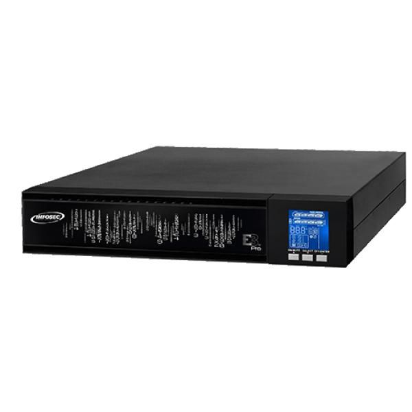 Infosec On Line Double Conversion, 2000VA, 4 IEC Outlets, USB/RS232, LCD, 2U - W125413217
